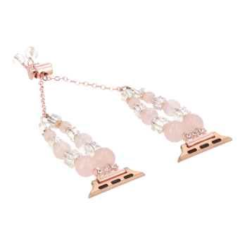 apple watch strap pink gold charms strap 44/45/49 mm